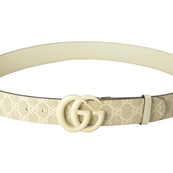 Gucci 100% Leather Double G Buckle Guccisima Print Belt US 38 IT 95 main image 4
